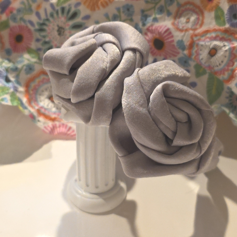 New! Slate Grey Rose headband | NWOT
